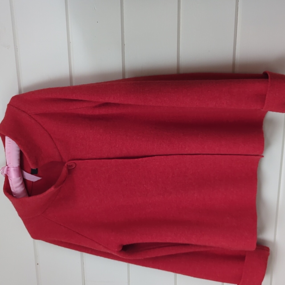 Wool blend jacket (dark salmon), size L( approximately)